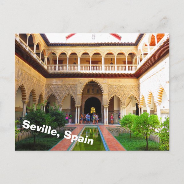 Cartão Postal Alcazar de Sevilha, Espanha (Frente)