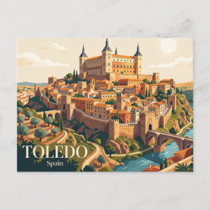 Cartão Postal Alcazar de Toledo Espanha