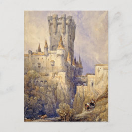 Cartão Postal Alcazar, Segóvia, Espanha, pintura