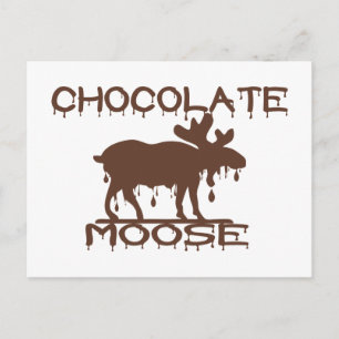 Cartão Postal Alce de Chocolate