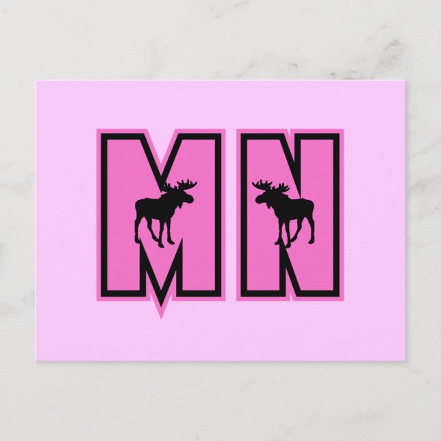 Cartão Postal Alce de Minnesota (Frente)