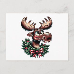 Cartão Postal Alce de Natal