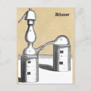 Cartão Postal Alchemy Magic Athanor Furnace