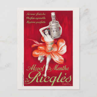 Cartão Postal Alcool de menthe de Ricqlès Vintage Poster 1924