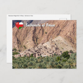 Cartão Postal Aldeia Abandonada Birkat-Al-Mouz - Omã