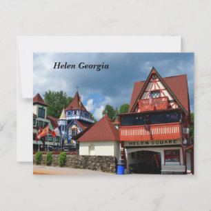 Cartão Postal Aldeia Alpina da Helen Georgia