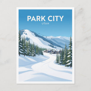 Cartão Postal Aldeia Canyons na Montanha Park City Utah Viagem