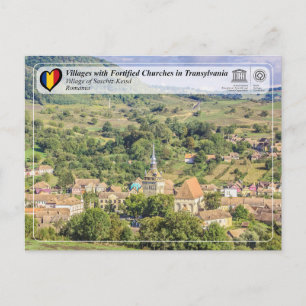 Cartão Postal Aldeia da UNESCO de Saschiz-Carta Postal de Keisd