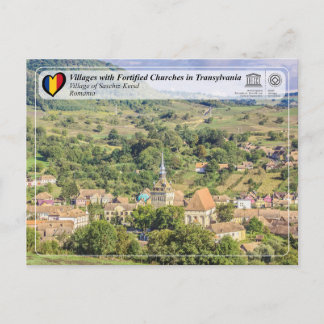Cartão Postal Aldeia da UNESCO de Saschiz-Carta Postal de Keisd