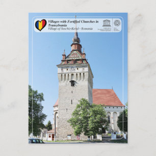 Cartão Postal Aldeia da UNESCO de Saschiz-Carta Postal de Keisd