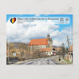 Cartão Postal Aldeia da UNESCO de Saschiz-Carta Postal de Keisd