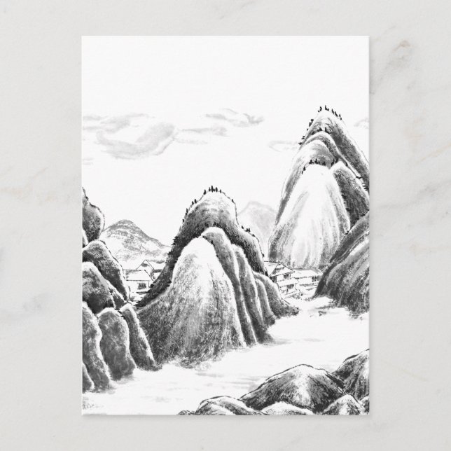 Cartão Postal Aldeia das Montanhas - Tinta (Frente)