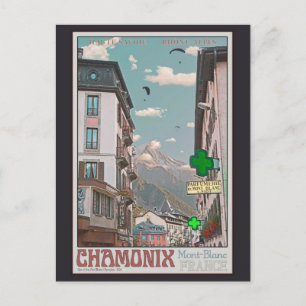 Cartão Postal Aldeia de Chamonix (branco)