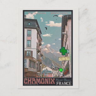 Cartão Postal Aldeia de Chamonix (preto)