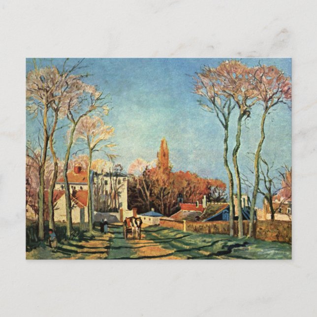 Cartão Postal Aldeia de Entrada Camille Pissarro de Voisins (Frente)