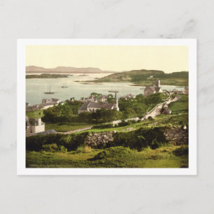 Cartão Postal Aldeia de Killybegs, Donegal, Irlanda, século XIX