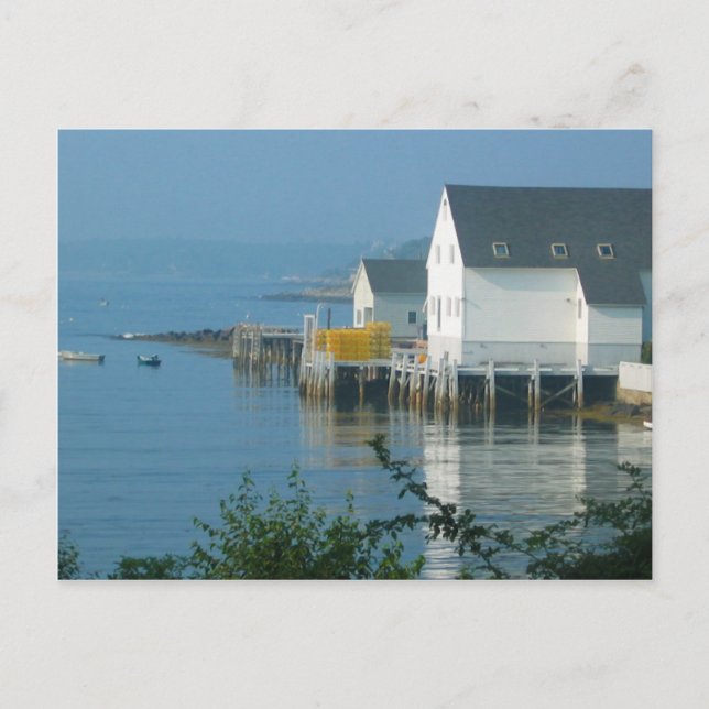 Cartão Postal Aldeia de Lagosta de Maine (Frente)