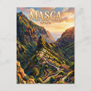 Cartão Postal Aldeia de Masca Espanha