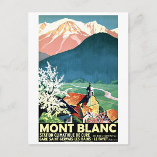 Cartão Postal Aldeia do Monte Branco, França