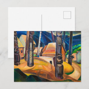 Cartão Postal Aldeia Kispiax Emily Carr