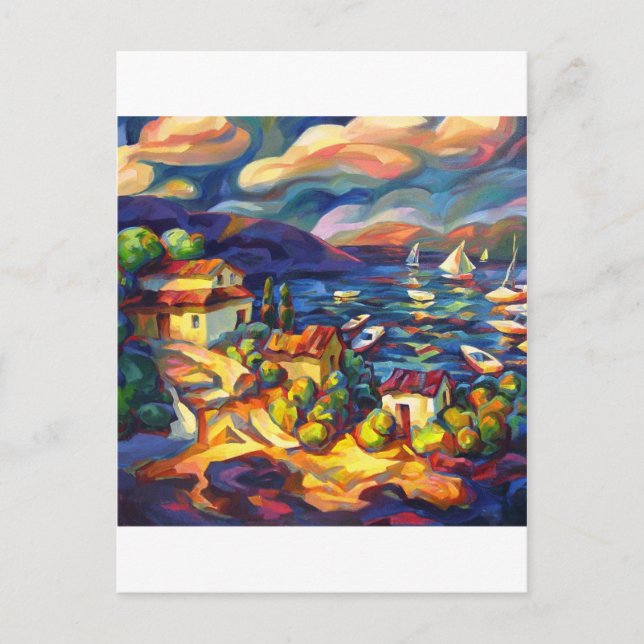 Cartão Postal Aldeia pelo Mar (Frente)