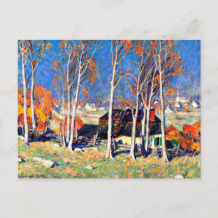 Cartão Postal Aldeia solitário no Santo Lawrence, 1922