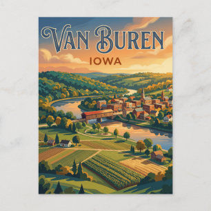 Cartão Postal Aldeias de Van Buren EUA