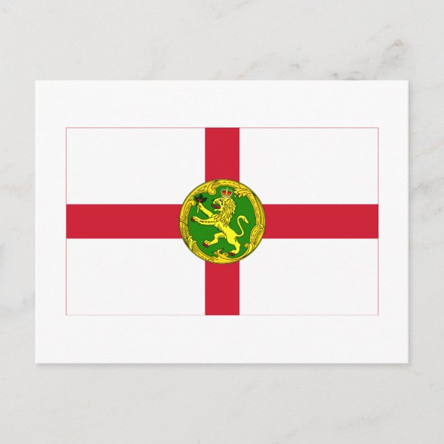 Cartão Postal Alderney Flag (Frente)