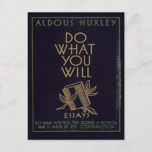 Cartão Postal Aldous Huxley Book
