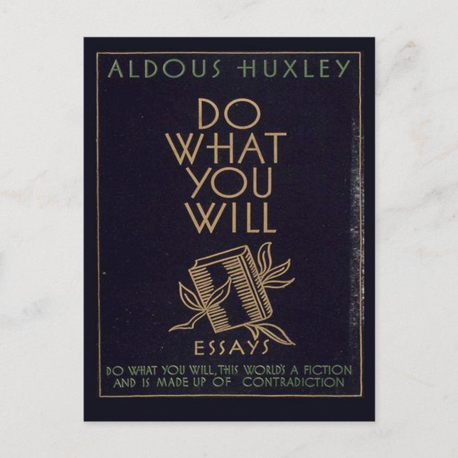 Cartão Postal Aldous Huxley Book (Frente)