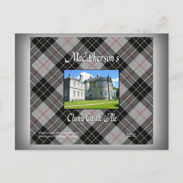 Cartão Postal Ale do Castelo Cluny de MacPherson (Frente)