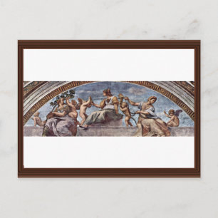 Cartão Postal Alegoria da Virtude por Raffael (Melhor Qualidade)