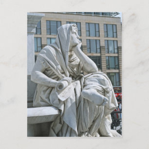 Cartão Postal Alegoria de Filosofia do Monumento Schiller em Ber