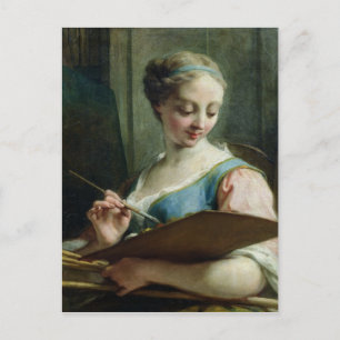 Cartão Postal Alegoria de pintura