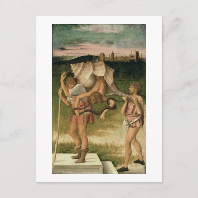 Cartão Postal Alegoria de Sabedoria (petróleo no painel) (Frente)