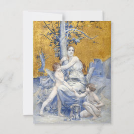 Cartão Postal Alegoria de tempo (1896) apresentada por Luc-Olivi