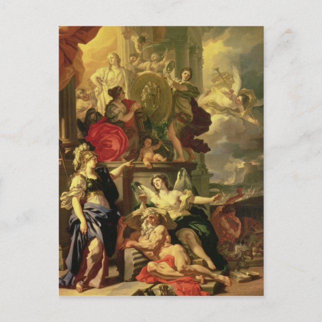Cartão Postal Alegoria de um reinado, 1690 (Frente)