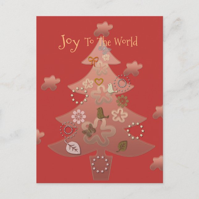 Cartão Postal Alegria Ao Natal Do Mundo (Frente)