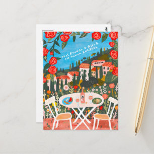 Cartão Postal Alegria Felicidade Nova Casa bela paisagem