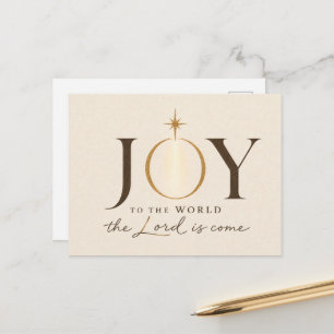 Cartão Postal ALEGRIA PARA O MUNDO   Natal Cristão