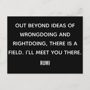 Cartão Postal Além das ideias... Cartão-postal Rumi