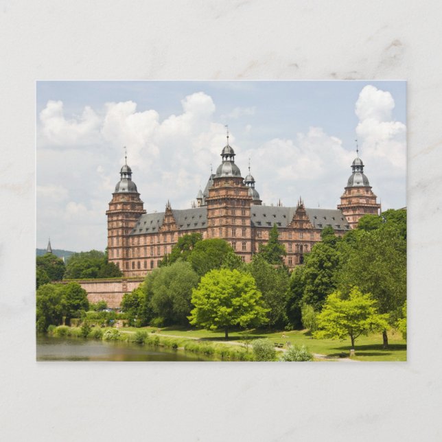 Cartão Postal Alemanha, Baviera, Bayern, Aschaffenburg. Castelo (Frente)