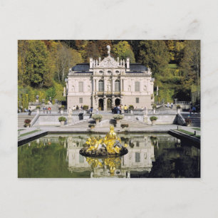 Cartão Postal Alemanha, Baviera, Castelo de Linderhof. Linderhof