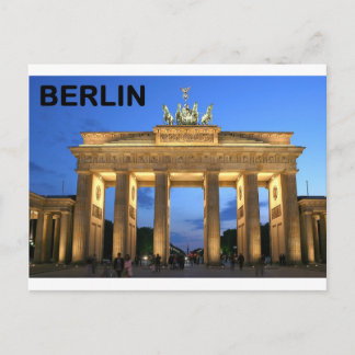Cartão Postal Alemanha Berlin Brandenburger Tor Abends