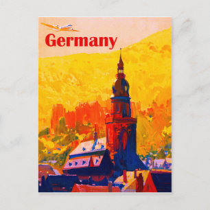 Cartão Postal Alemanha, viagens vintage