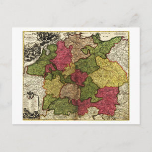Cartão Postal AlemanhaMapaPanorâmicoAlemanha