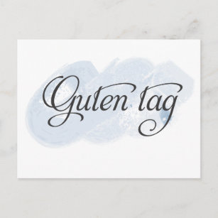 Cartão Postal Alemão - Etiqueta Guten
