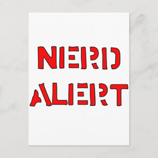 Cartão Postal Alerta de nerd