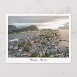 Cartão Postal Alesund Noruega