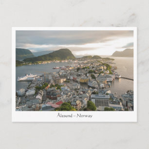 Cartão Postal Alesund Noruega